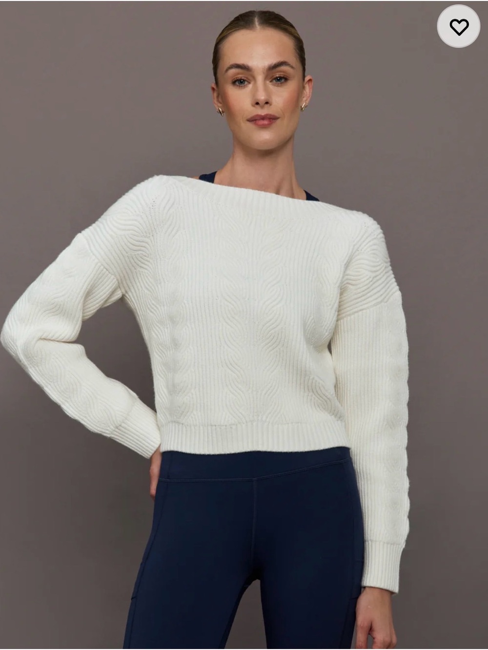 NWT Carbon38 twist back sweater
